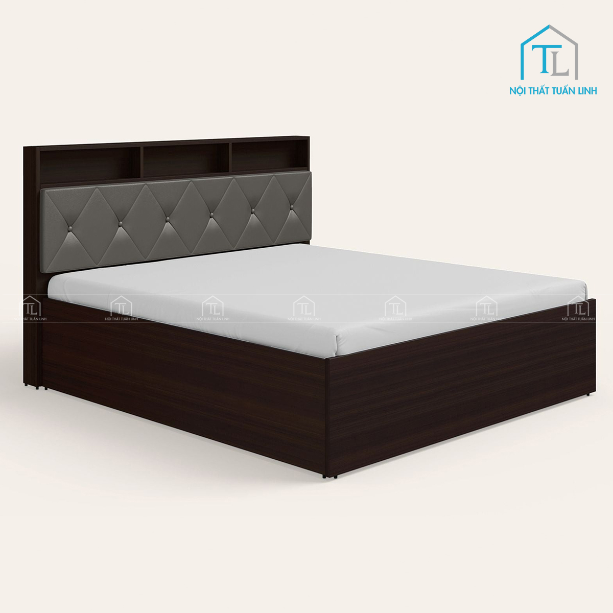 Giường ngủ gỗ công nghiệp thiết kế hiện đại bền đẹp