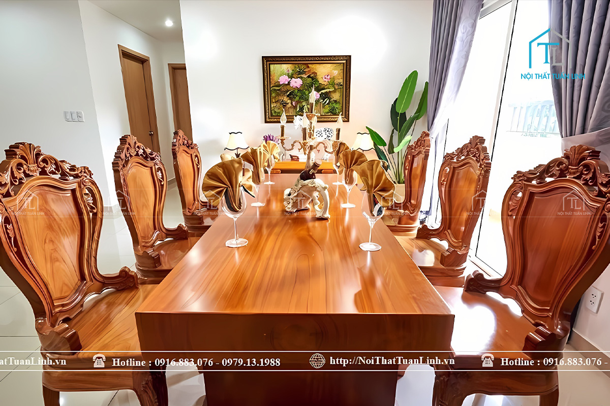 Nội thất bàn ghế gỗ tự nhiên cao cấp