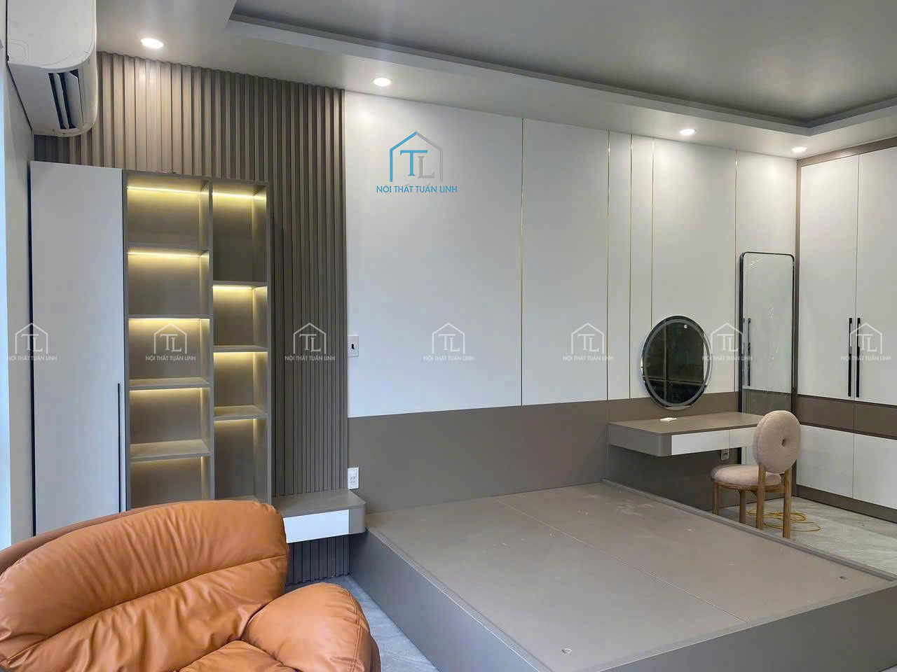 Tuấn Linh thiết kế thi công nội thất nhà liền kề một trệt và 1 lầu đã hoàn thành tại tại Quận 2